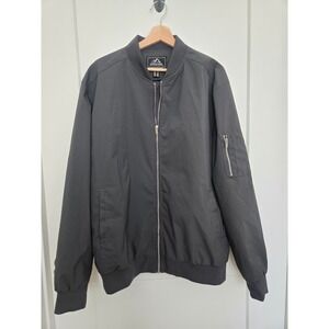 Outdoor Jacket Men Black MA-1 Flight Bomber Jacket XL Utility Pocket Full Zip